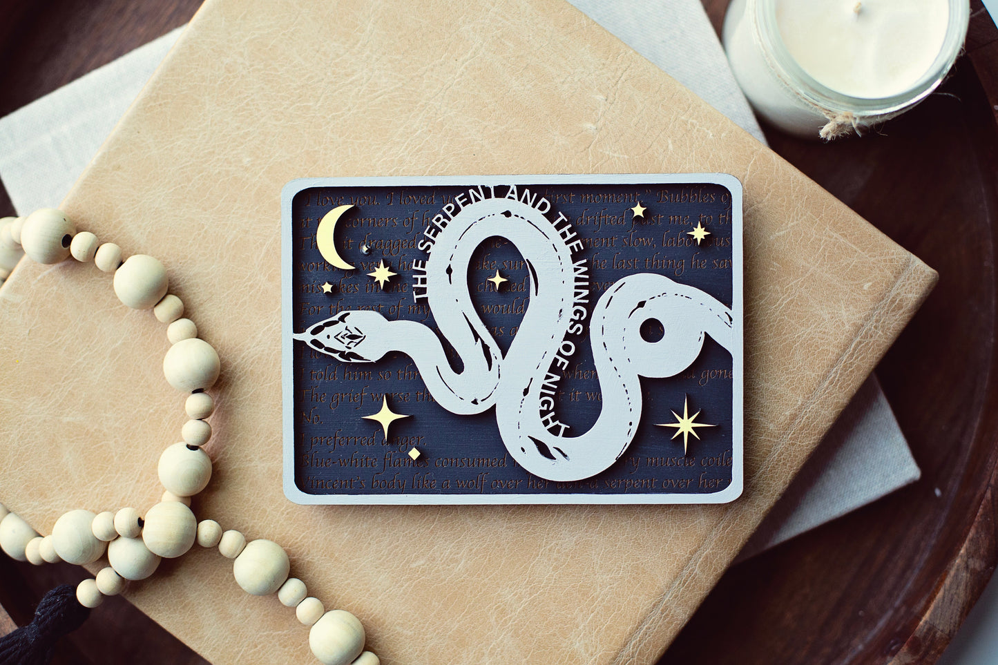 ROMANTASY PRE-ORDER, Serpent and the Wings of Night Bookshelf Sign