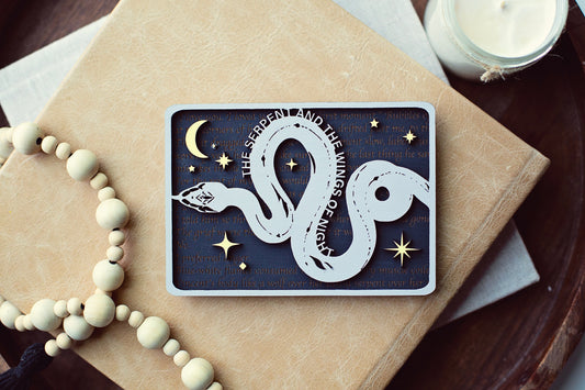 ROMANTASY PRE-ORDER, Serpent and the Wings of Night Bookshelf Sign