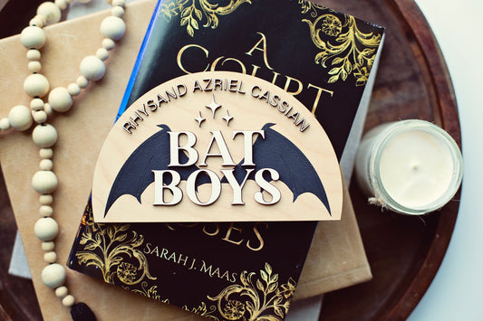 ROMANTASY PRE-ORDER Bat Boys Bookshelf Signs