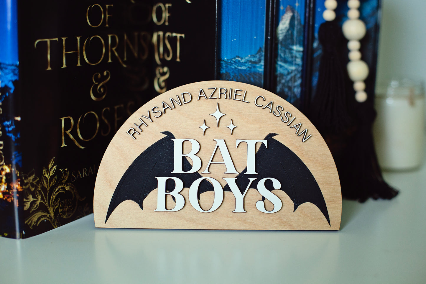 ROMANTASY PRE-ORDER Bat Boys Bookshelf Signs