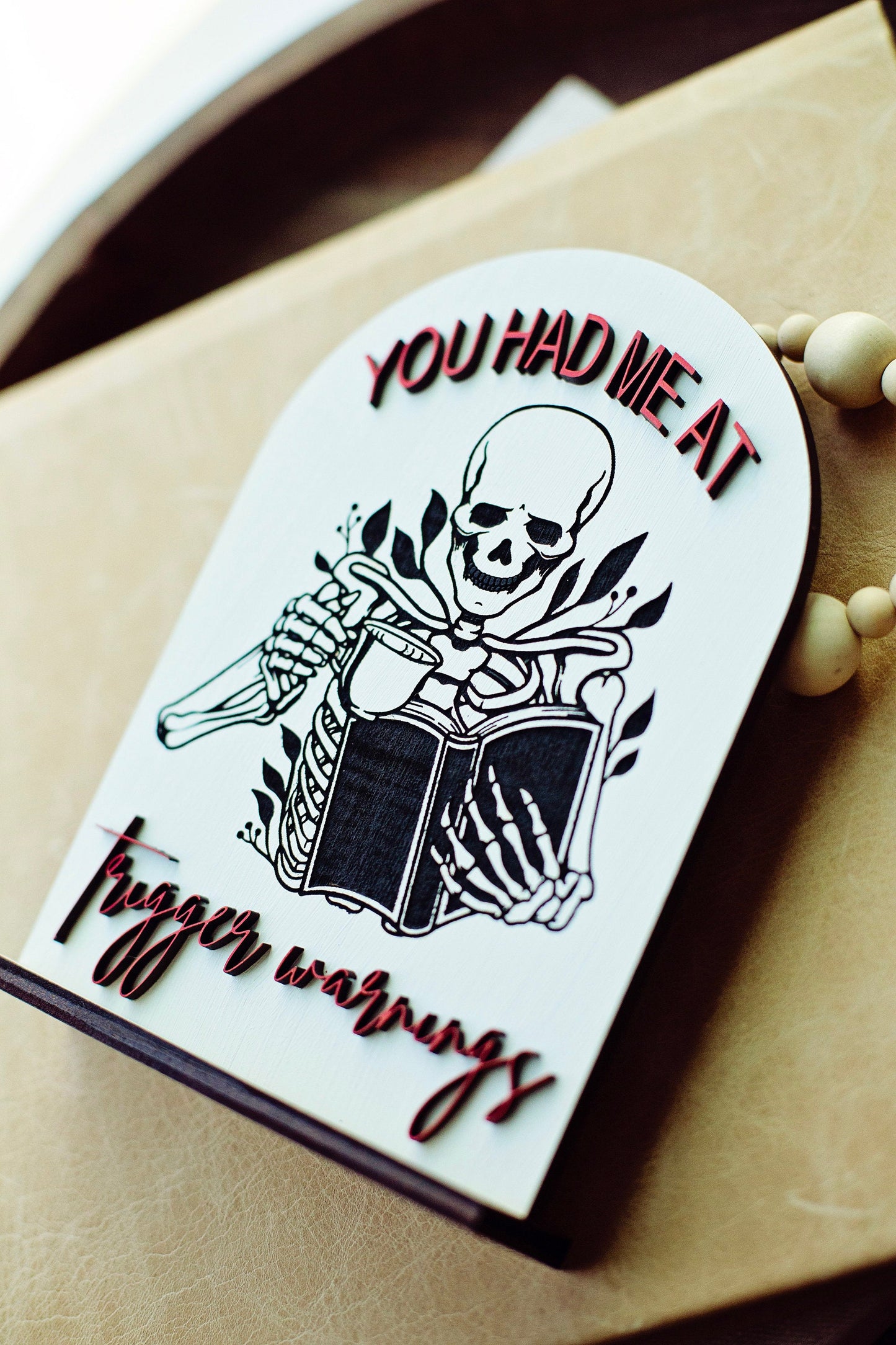 ROMANTASY PRE-ORDER, Trigger Warnings Sign