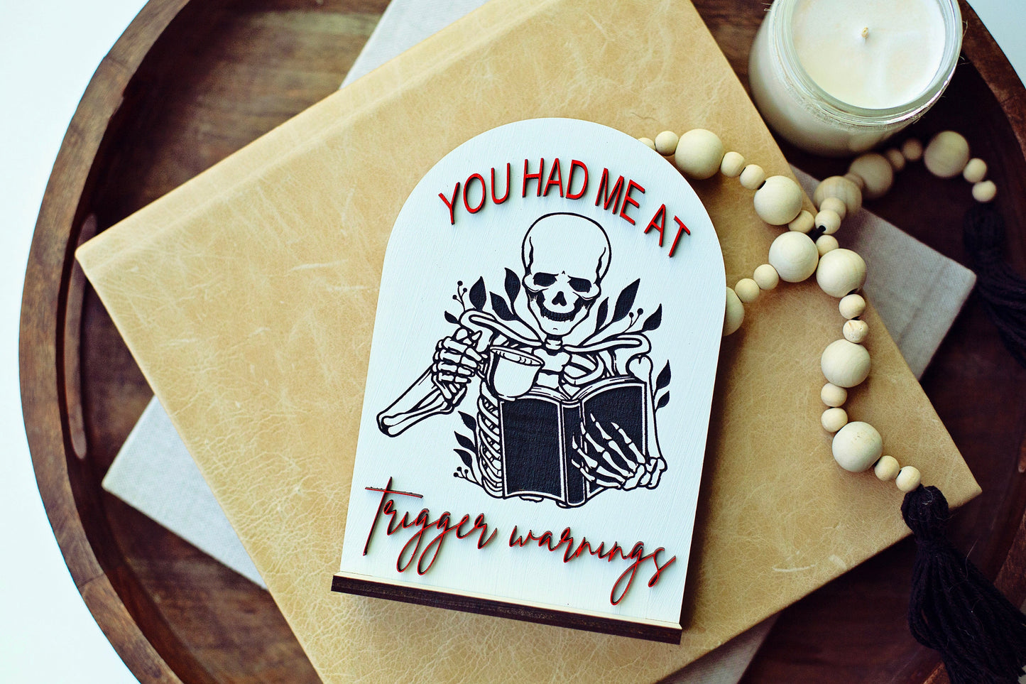 ROMANTASY PRE-ORDER, Trigger Warnings Sign