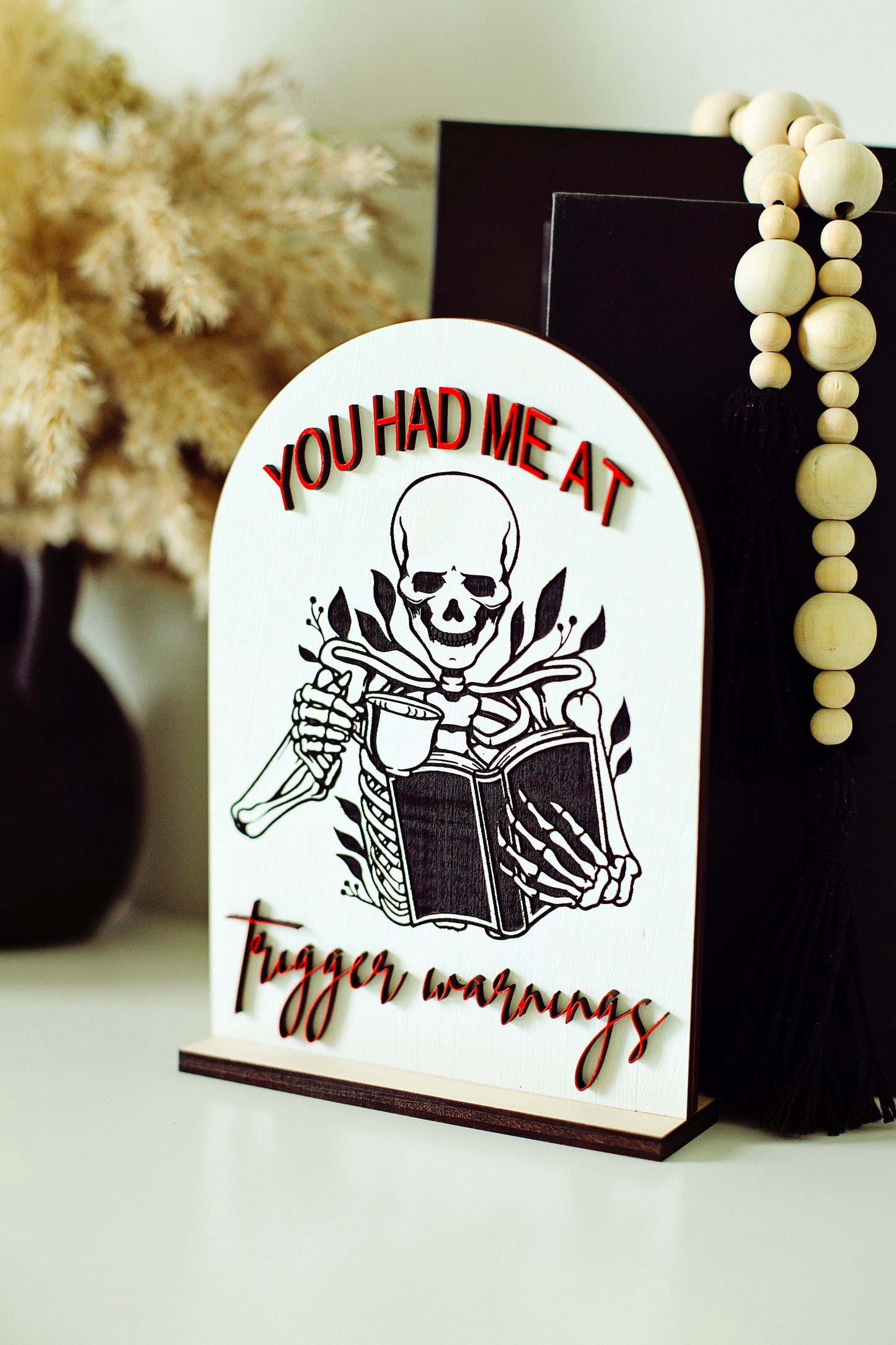 ROMANTASY PRE-ORDER, Trigger Warnings Sign