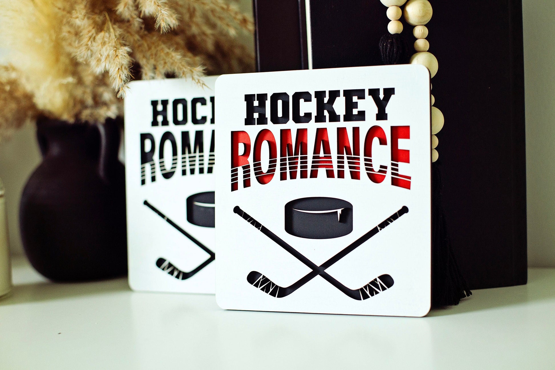 Hockey Romance Sign, Spicy booktok Sign, booktok sign, booktok merch, smut, smut sign, gift for readers, hockey booktok, bookshelf sign