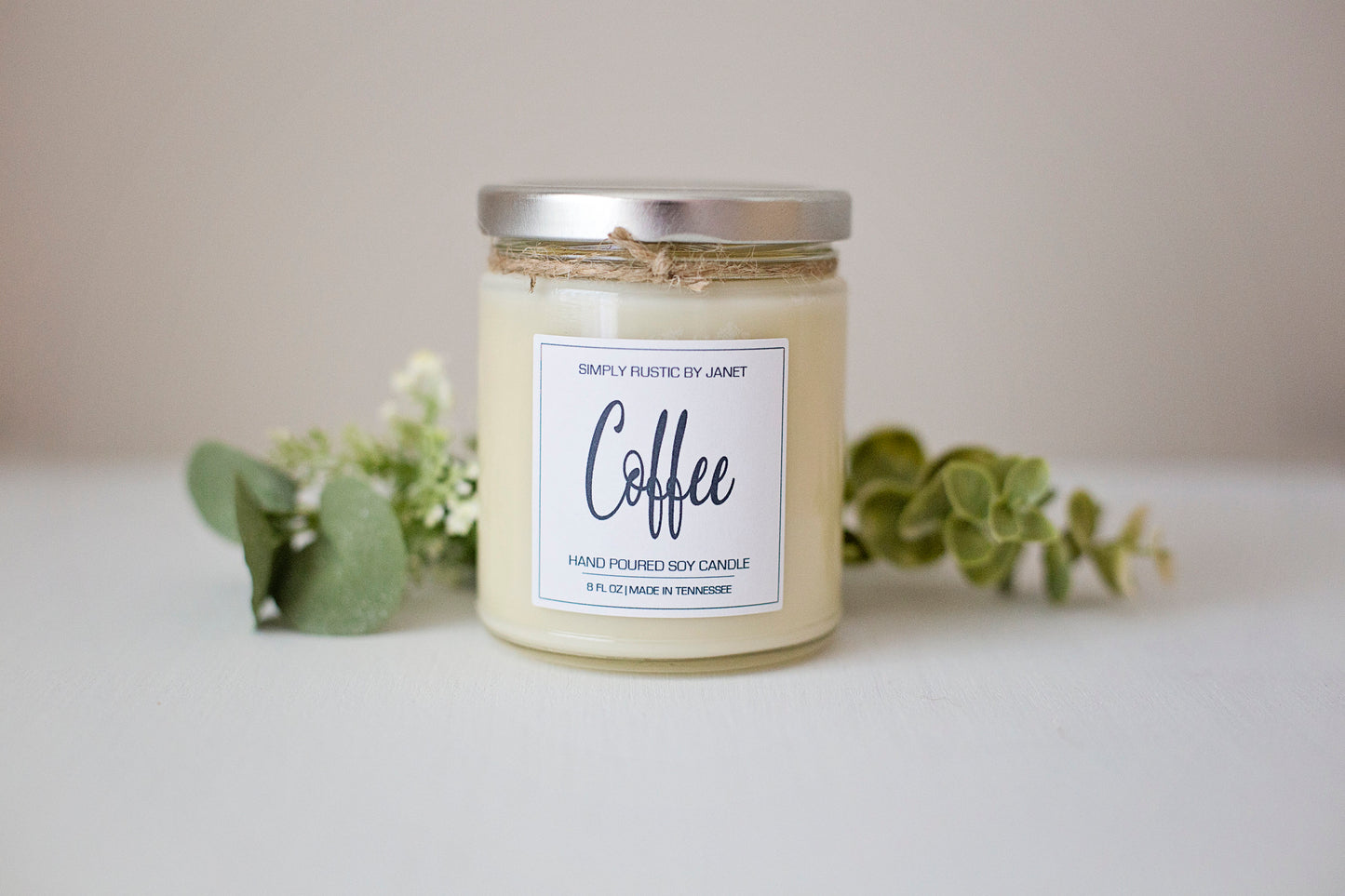 Coffee Soy Candle, All natural Soy Candle, 8oz and 15oz soy candle, spring and summer soy candles