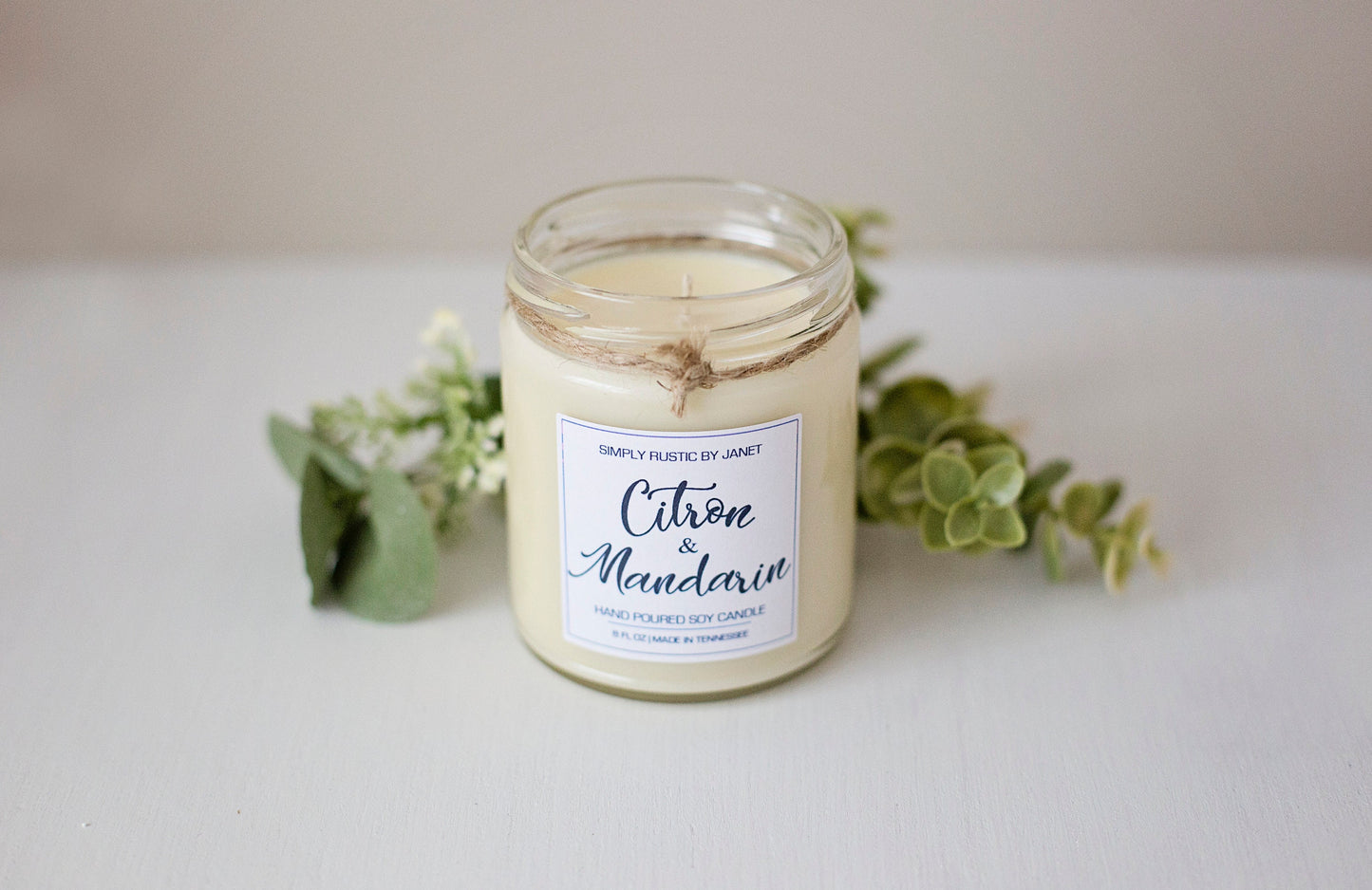 Citron and Mandarin Soy Candle, All natural Soy Candle, 8oz and 15oz soy candle, spring soy candles
