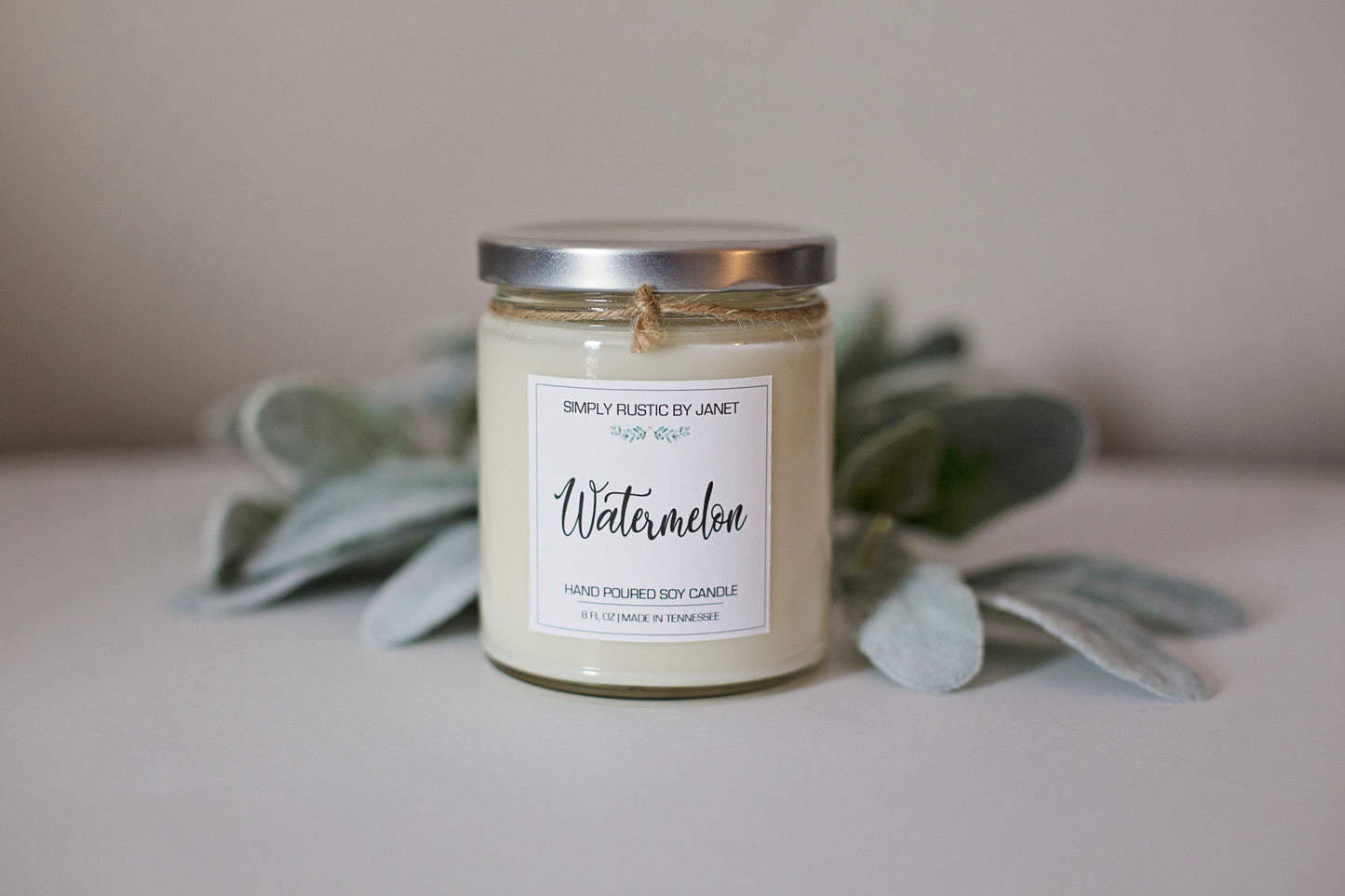 Watermelon Soy Candle, All natural Soy Candle, 8oz and 16oz soy candle, spring soy candles