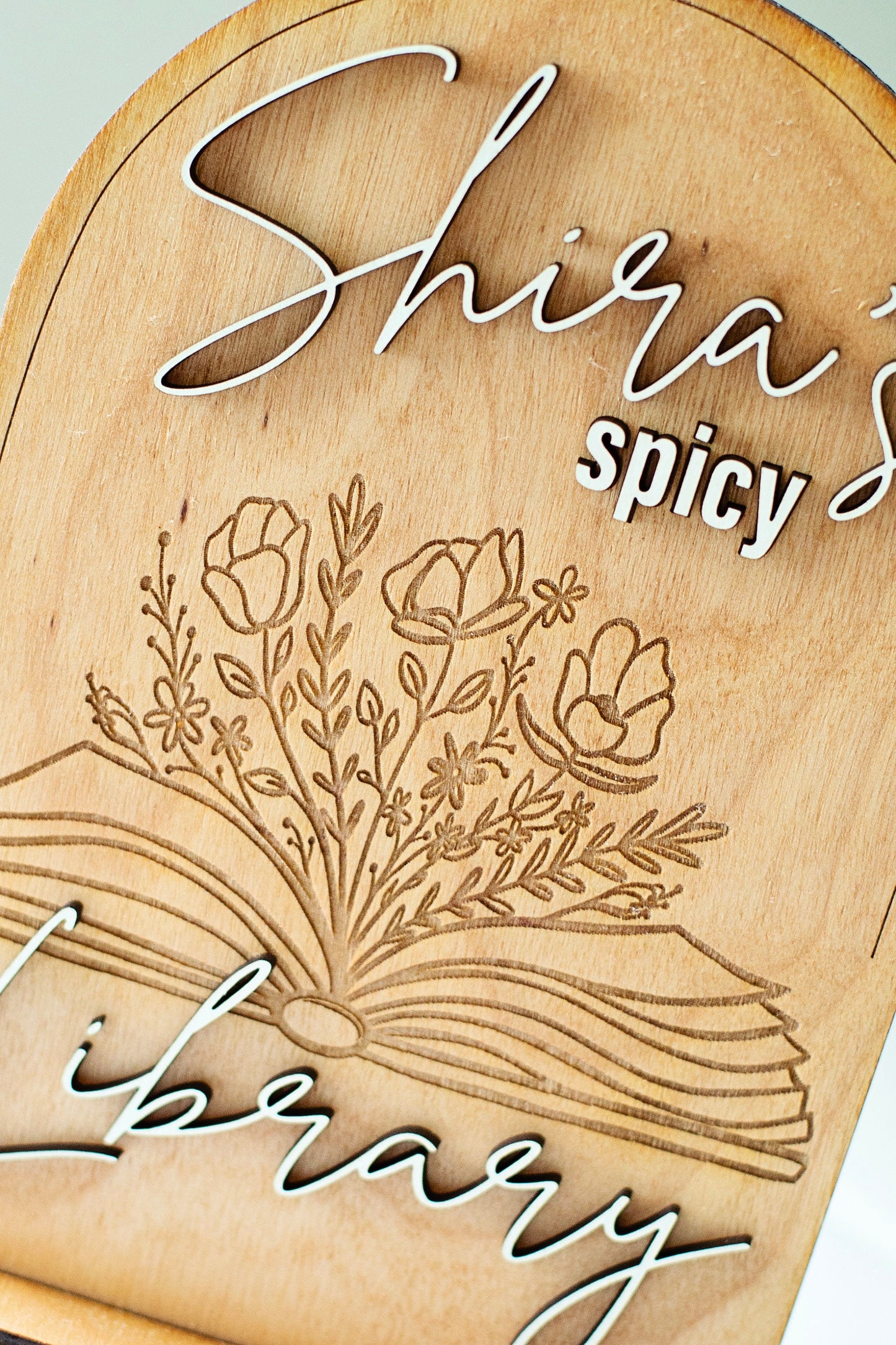 Custom Spicy booktok Sign