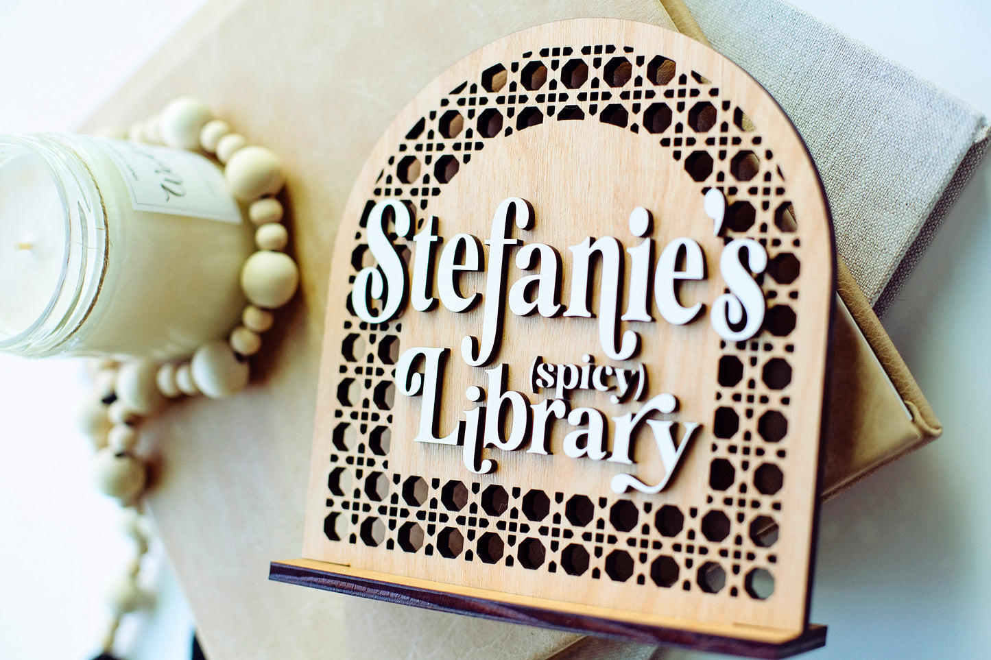 Custom Name Spicy Library Sign