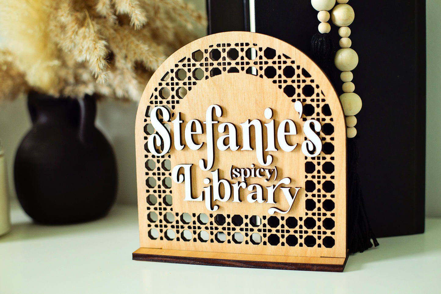Custom Name Spicy Library Sign