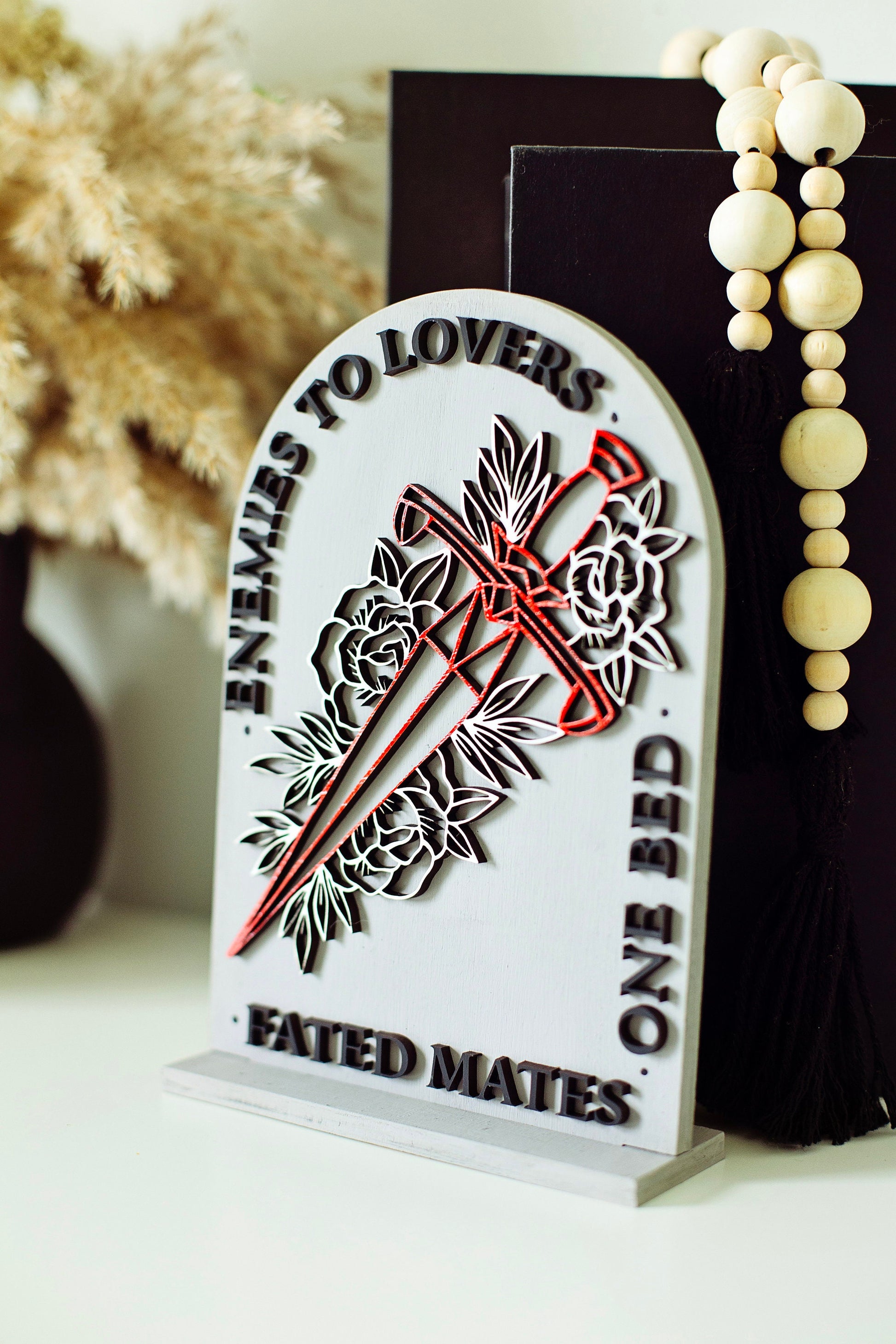 Book Trope Sign, Spicy booktok Sign, booktok sign, smut reader, booktok merch, smut, smut sign, gift for readers, bookshelf sign