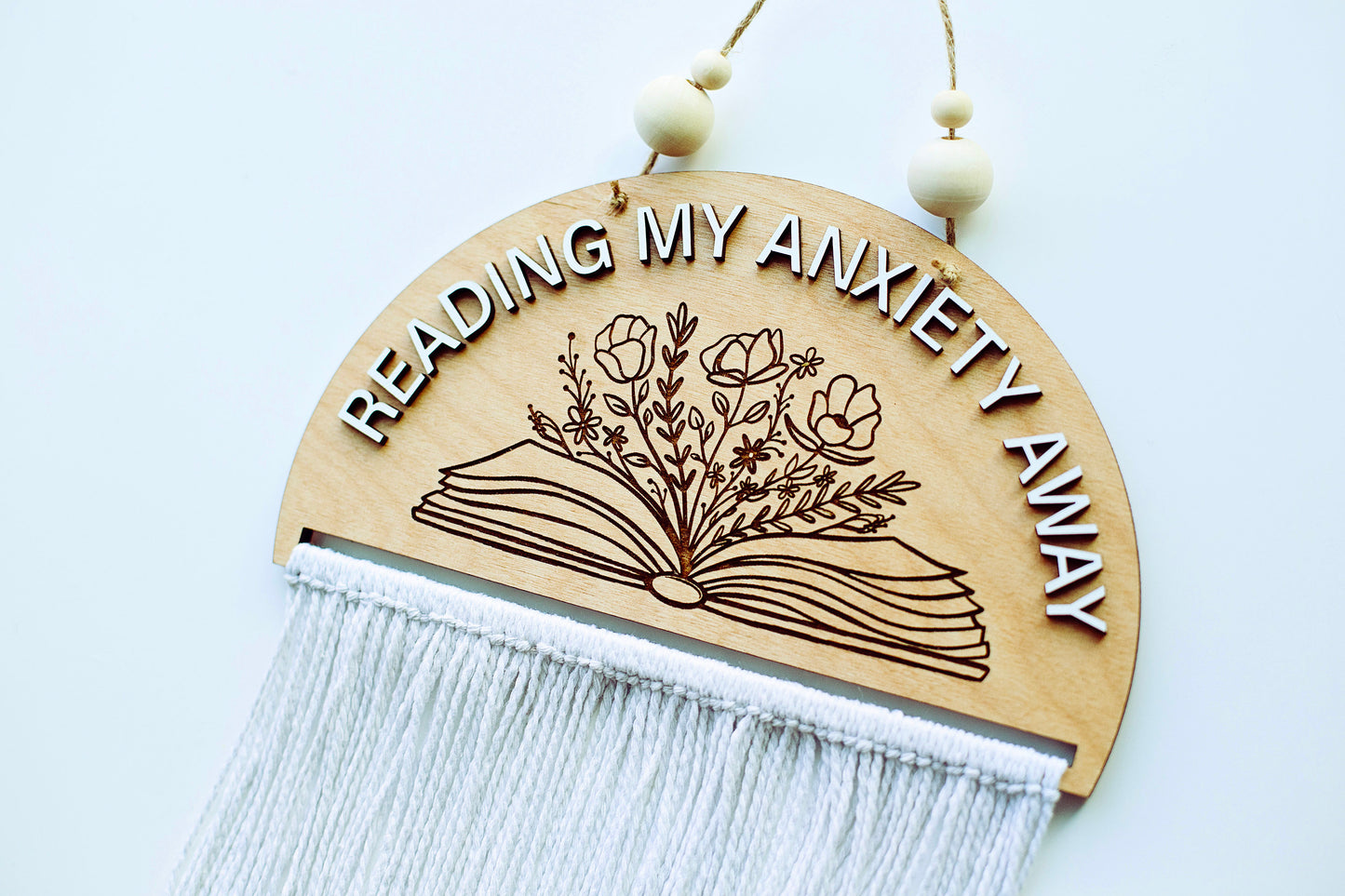 Reading my anxiety away Sign, Spicy booktok Sign, booktok sign, booktok merch, smut, smut sign, gift for readers, hanging booktok sign