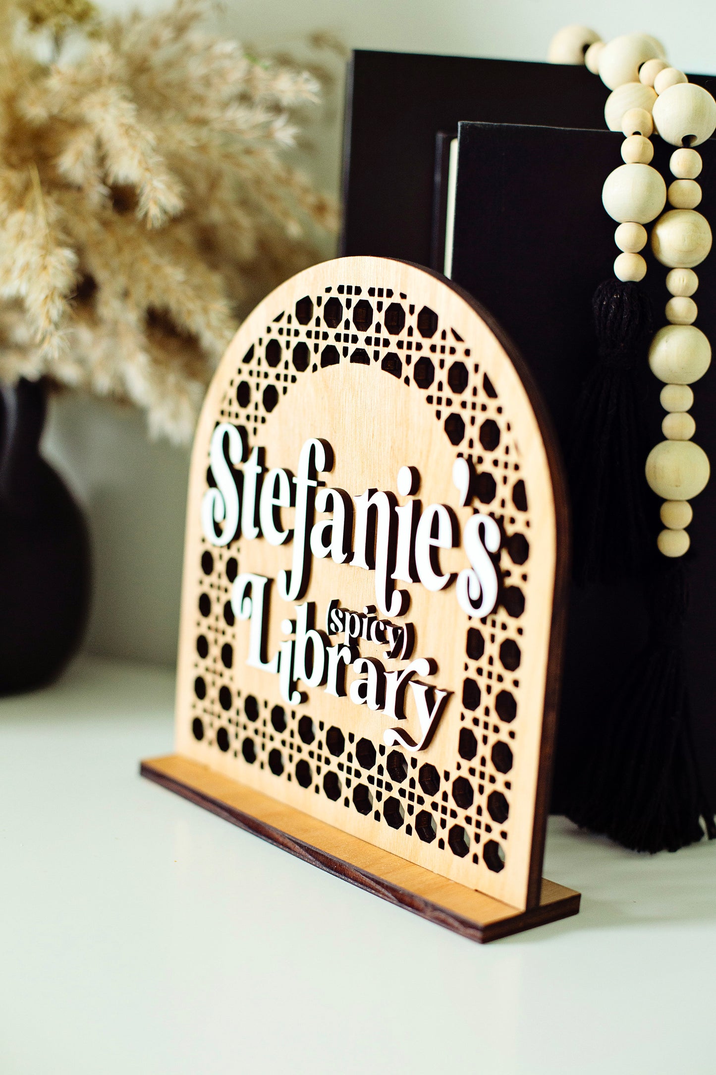 Custom Name Spicy Library Sign