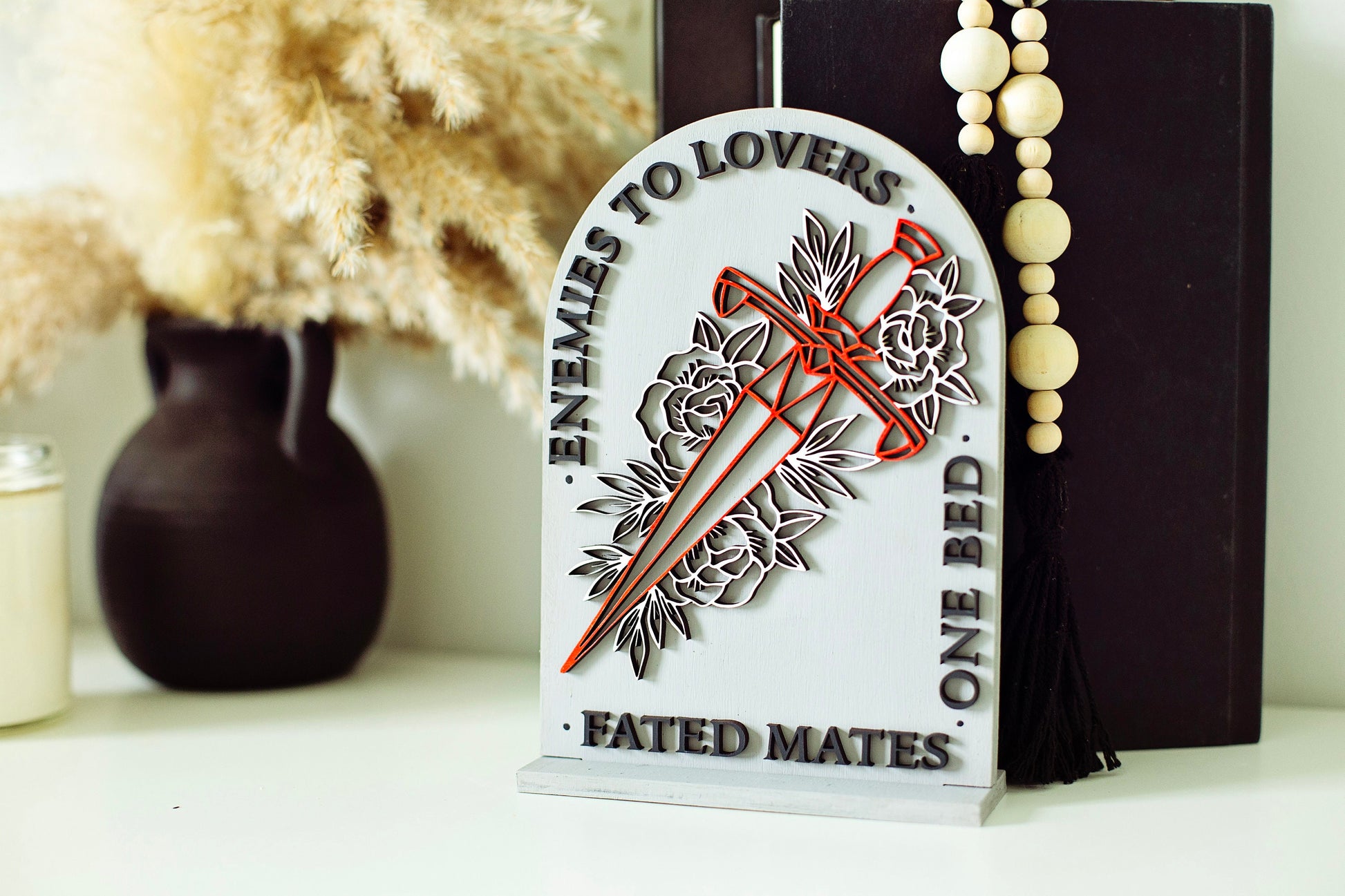Book Trope Sign, Spicy booktok Sign, booktok sign, smut reader, booktok merch, smut, smut sign, gift for readers, bookshelf sign
