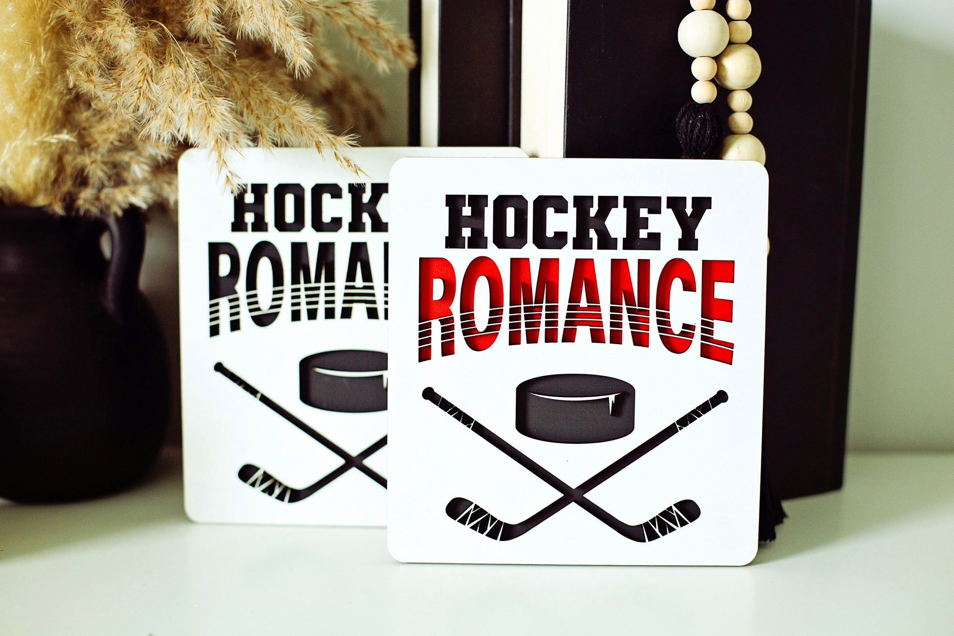 Hockey Romance Sign, Spicy booktok Sign, booktok sign, booktok merch, smut, smut sign, gift for readers, hockey booktok, bookshelf sign