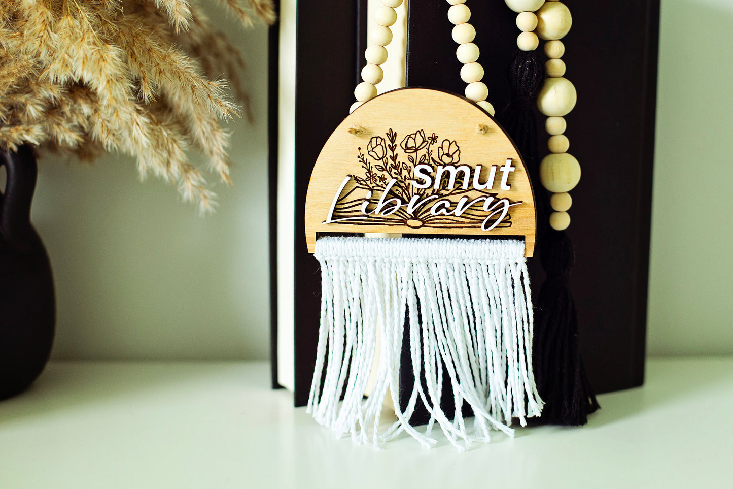 Hanging doorknob book sign, bookshelf decor, booktok sign, booktok merch, smut, smut sign, gift for readers, smut library