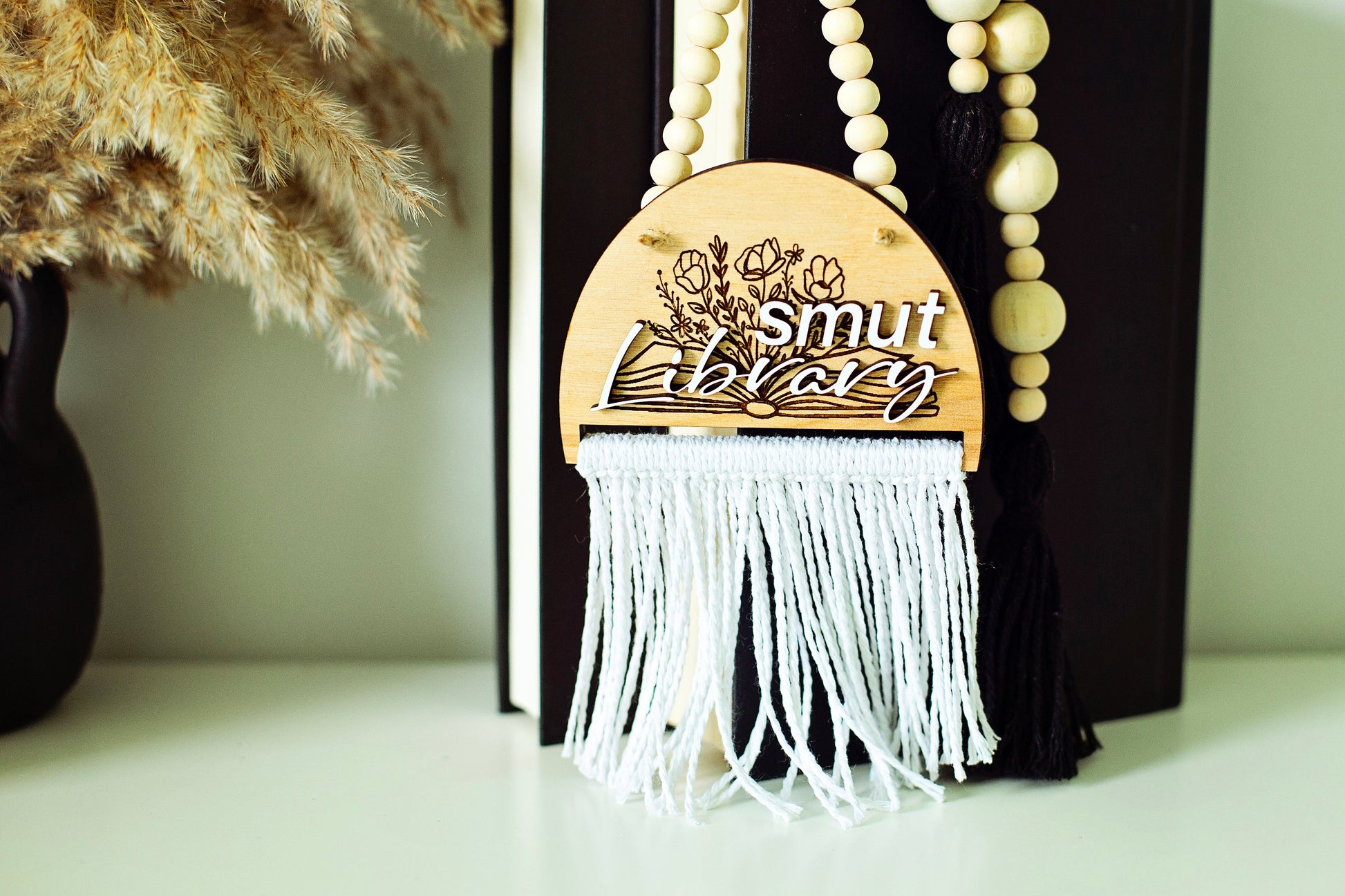 Hanging doorknob book sign, bookshelf decor, booktok sign, booktok merch, smut, smut sign, gift for readers, smut library