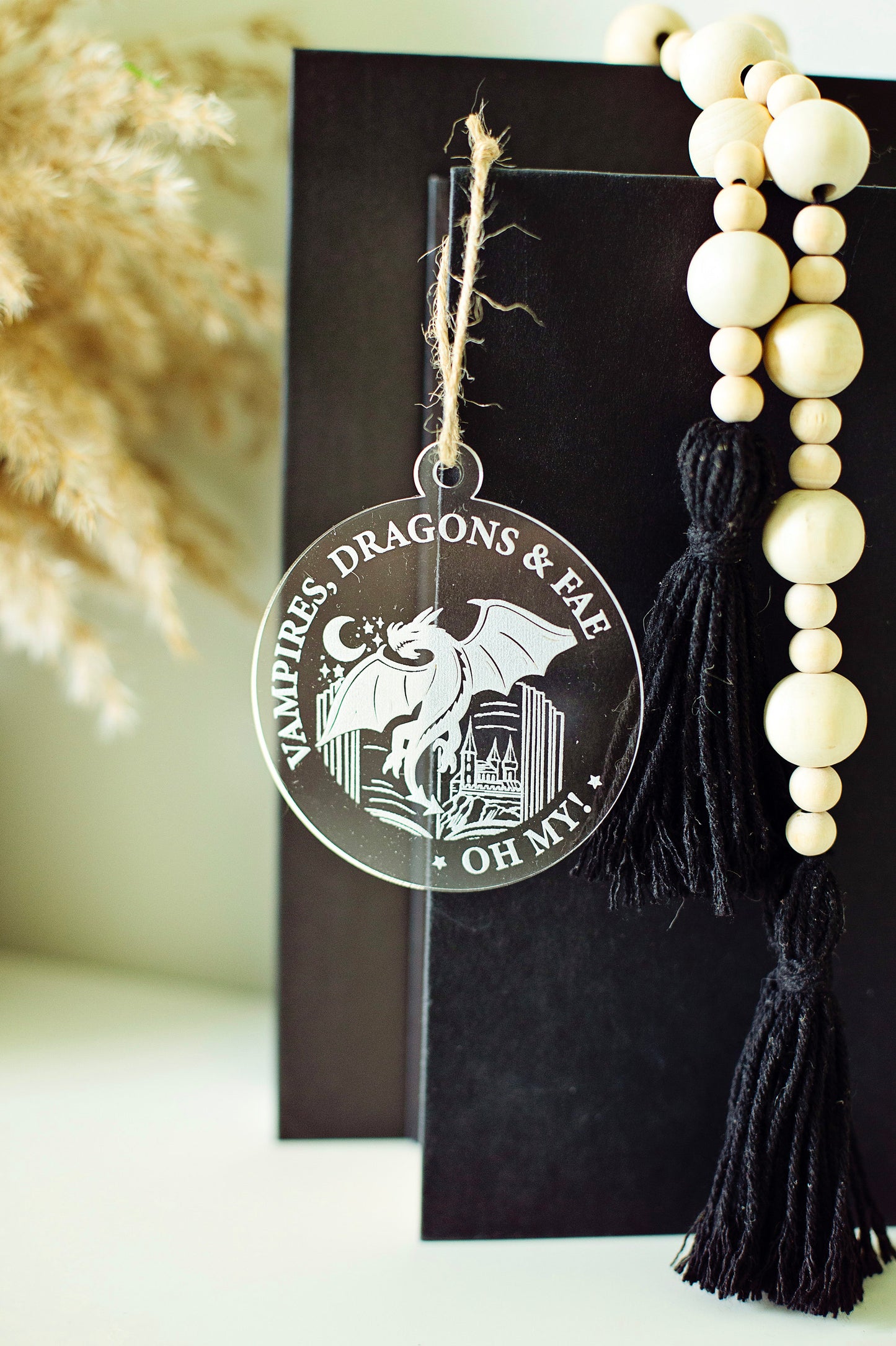 Vampires, Dragons and Fae Ornament, Spicy booktok ornament, booktok sign, booktok ornament, smut, Christmas ornament, gift for readers